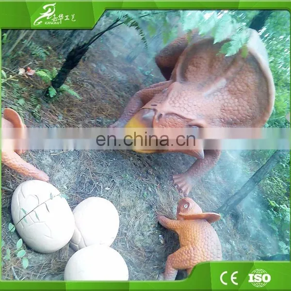 Outdoor Playground Equipment Fiberglass Dinosaur Sculpture for Amsement photo-3