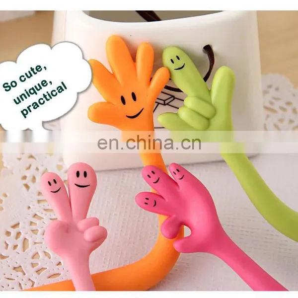 Silicone PP Creative Stationery Ballpoint Pen/colorful Gestures for Children Study photo-5