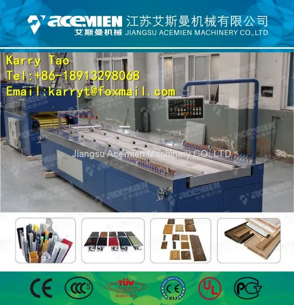 Plastic Eco-Friendly Texture Interior Decorative Wall Panels Production Line photo-3