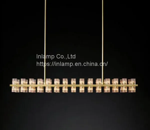 Luxury New Design Gold Iron Circle Chandelier With Crystal Lampshade photo-4