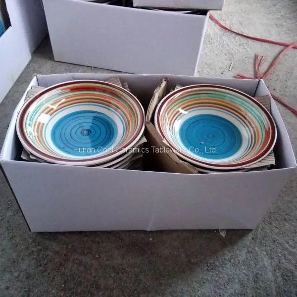 Saudi Arabia Market Brush Design Tableware Ceramic Dinnerware / Porcelain Dinner Set photo-3