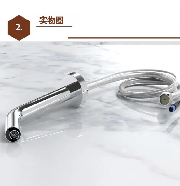 Touchless Kitchen Sink Faucet Round Bathroom Touchless Sink Faucet photo-3