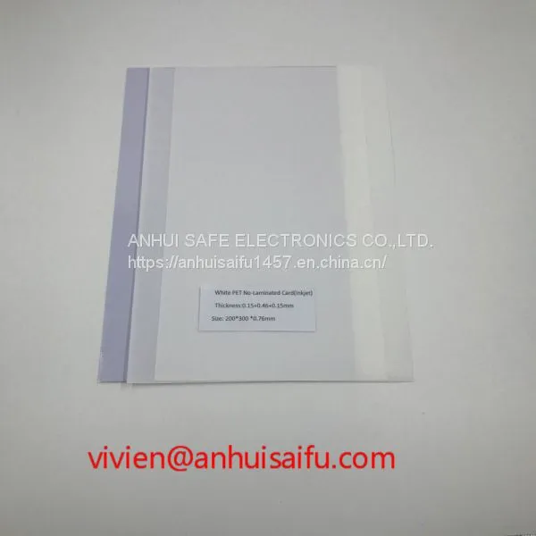 White PET No-Laminated Card(Inkjet)