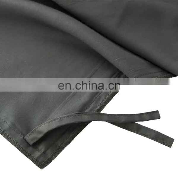 Warm Quality Nordic Indian 100% Bamboo Plain Grey Super King Full Queen Size Double Bedsheet Duvet Cover photo-3