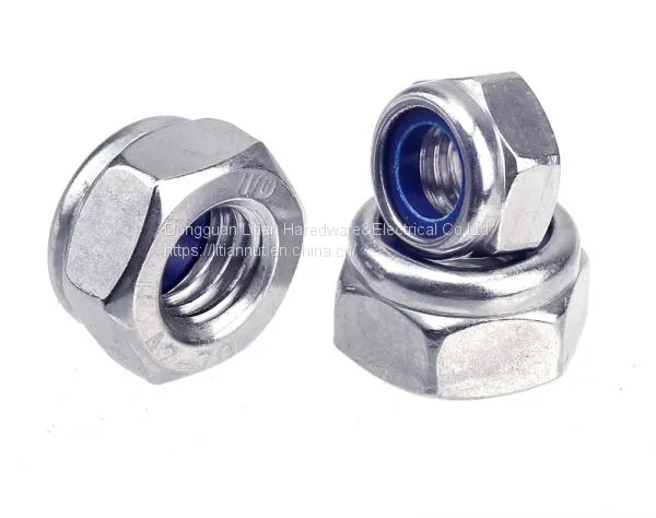 The High Quality DIN982 Stainless Steel Self Lock Nut Nylon Clinching M5 Press Hex Nylock Bolts Nuts photo-2
