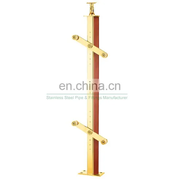 New Hot Glass Inox Stainless Steel 304 316 Balustrade Post Staircase Railing Factory China photo-6