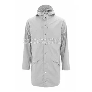 Men’s PU Raincoat    pu waterproof jacket   PU Rain Jacket Manufacturer    wholesale rain jackets    recycled quality garments