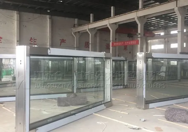 Student Rolling System Bus Shelter Platform Solar Bus Shelter Light Box Manufacturer photo-5