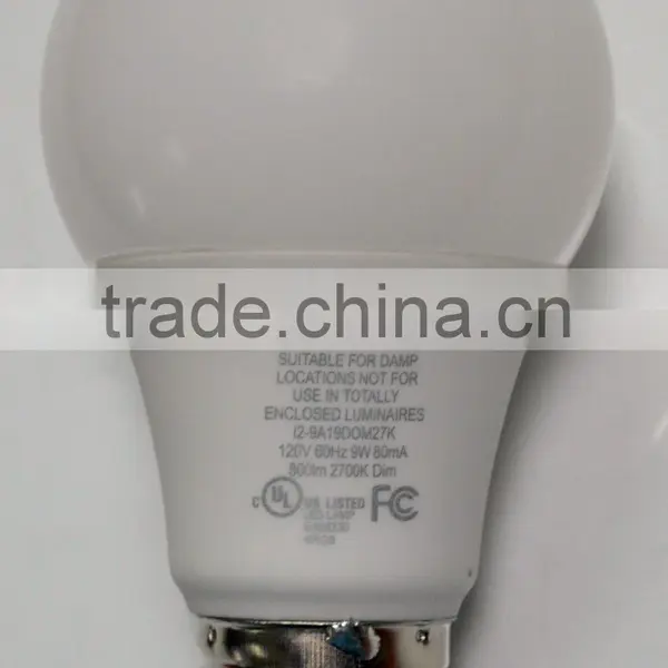 9.5W 800lm 60mm E26 LED Lights A19 Bulb With UL photo-2