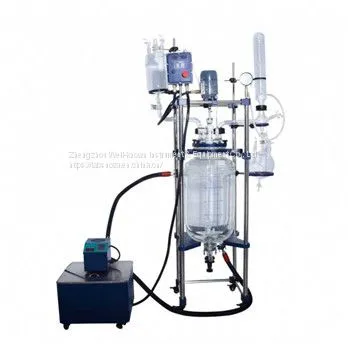 200L Jacket Glass Reactor Glass Reactor Supplier Jacketed Reactors Jacketed Pilot Glass Reactors photo-2