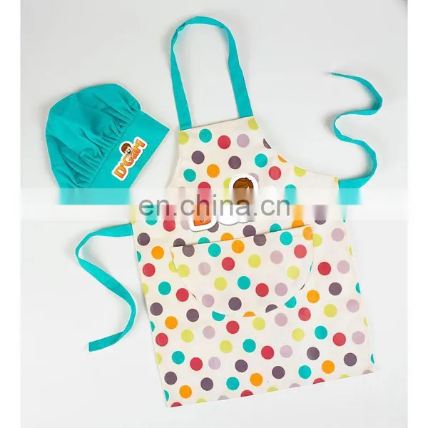 2021 Hot Sale Customized Restaurant Children Kids Drawing Little Cooks Maternity Apron With Custom Printing photo-3