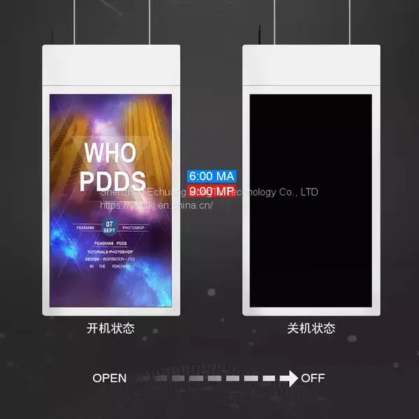 EC 49-inch Double-screen Advertising Machine Hoisting Vertical Full-fitting Vertical Advertising Screen photo-4