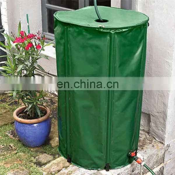 200L/250L Blue Green Black Portable Camping Rain Harvesting Water Barrel With Accessories photo-2