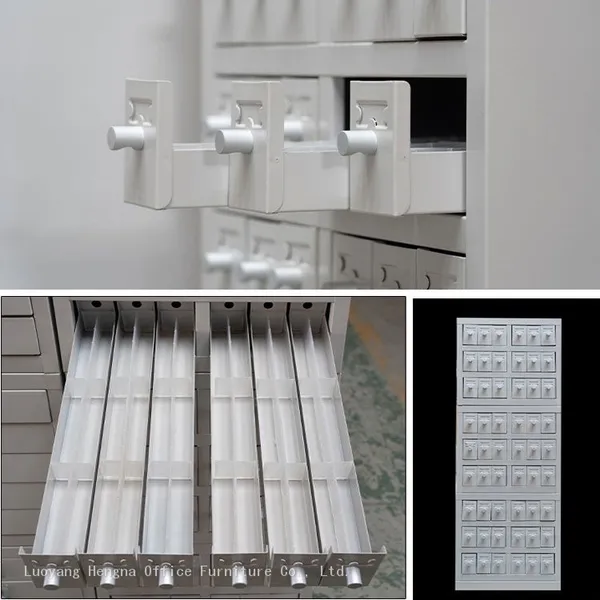 Epoxy Coated Laboratory Storage Cabinet for Glass Slides & Blocks - Mix Storage With High Strength Pulley photo-2
