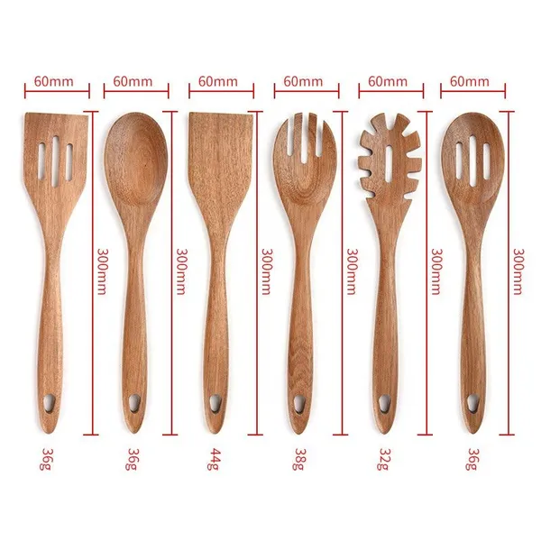 Kitchenware,Wholesale Acacia Wood Cooking Utensil Set Bamboo Wood Tools photo-2