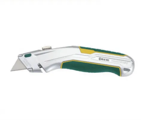 Zinc Alloy Heavy‑Duty Retractable Utility Knife With TPR Non‑Slip Handle