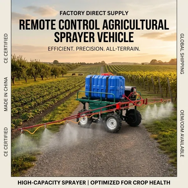 Automatic Remote Controlled Agricultural Spraying Vehicle for Professional Farm Management