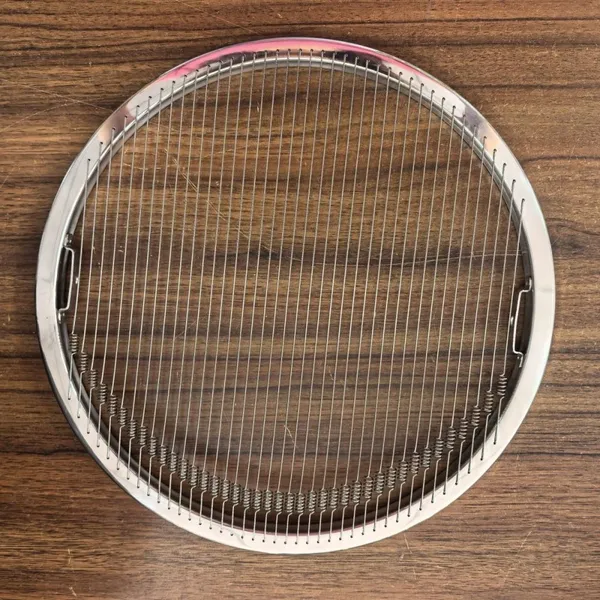 Round Metal Barbecue Net, 304 Stainless Steel, 3mm Bar, 35cm Diameter, Fits Weber Kettle Grill photo-5