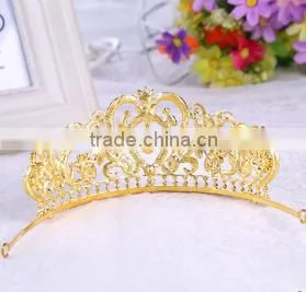 Bridal Crystal Rhinestone Wholesale Gold Sliver Crown Wedding Jewelry photo-3