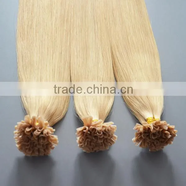 U V I Flat Tip Blonde Hair Extension Bundles photo-5