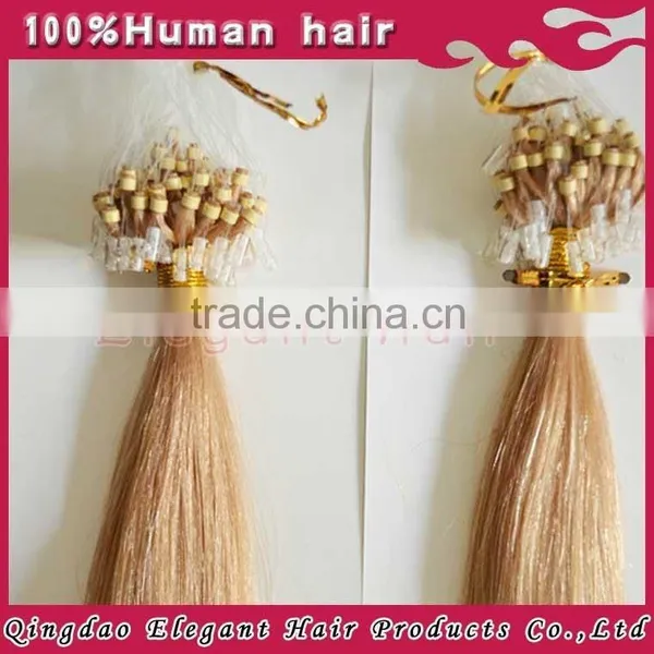 100% Virgin Remy Micro Loop Hair Extensions With Any Color Wholesale photo-2