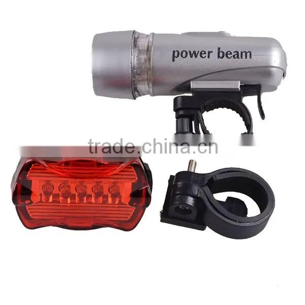 Plastic Front Bicycle Lamp 5LED 4*AAA Bicycle Lamp photo-3