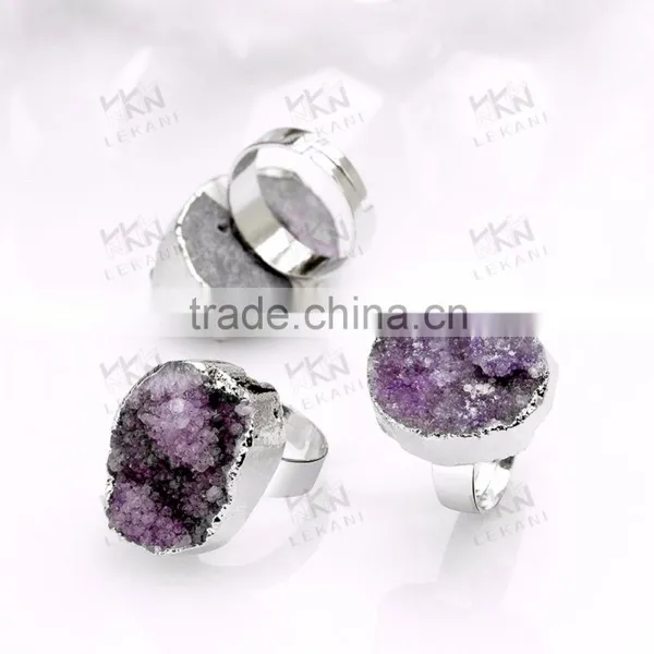 Direct Sale Luxury Purple Mood Ring, Nice Gift Natural Stone Jewelry photo-5