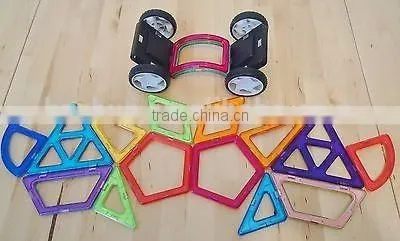 Magkiss Magformers Compatible Variety Set With Wheels Pentagons & More Building Toy photo-2