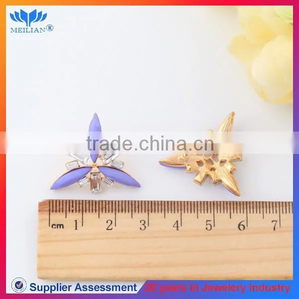 Fashion Light Purple Star Shaped Resin Stud Earrings for Women photo-3
