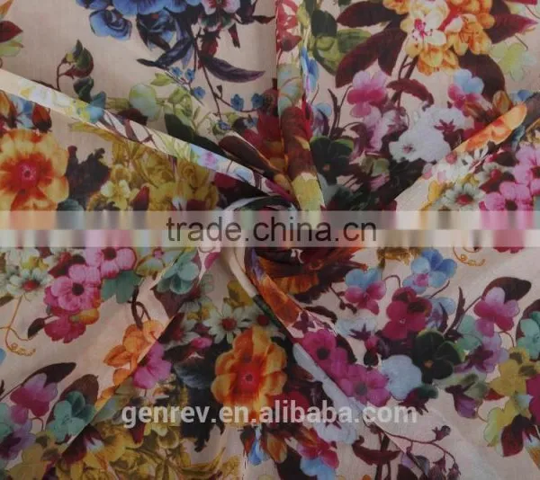 Digital Printing on Fabric Chiffon Printed Polyester Chiffon Fabric Digital Fabric Printing photo-2