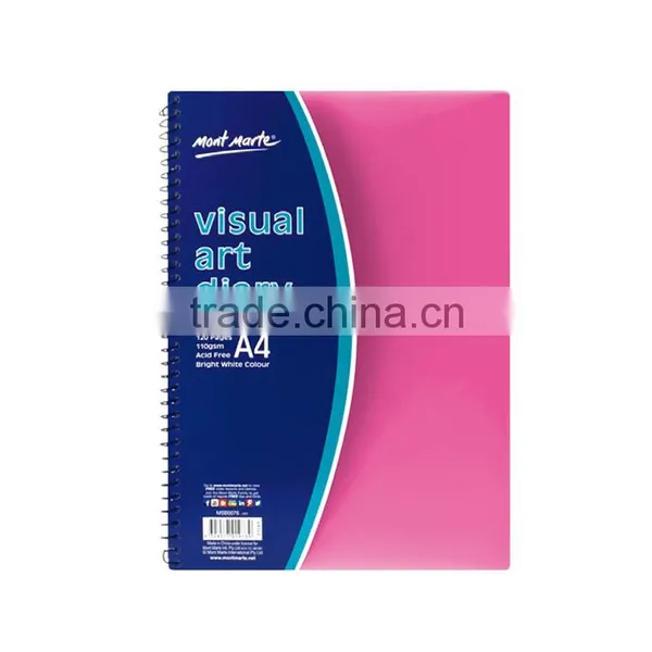High Quality Bright White Colour 120 Pages Visual Art Diary photo-2
