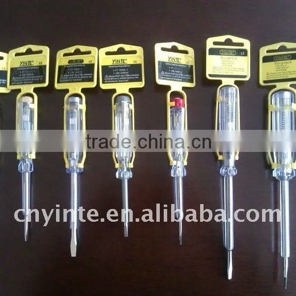 China Manufacture Offer Free Sample Long Life Neon Light Voltage Tester Pen Screwdriver Type Tester photo-2