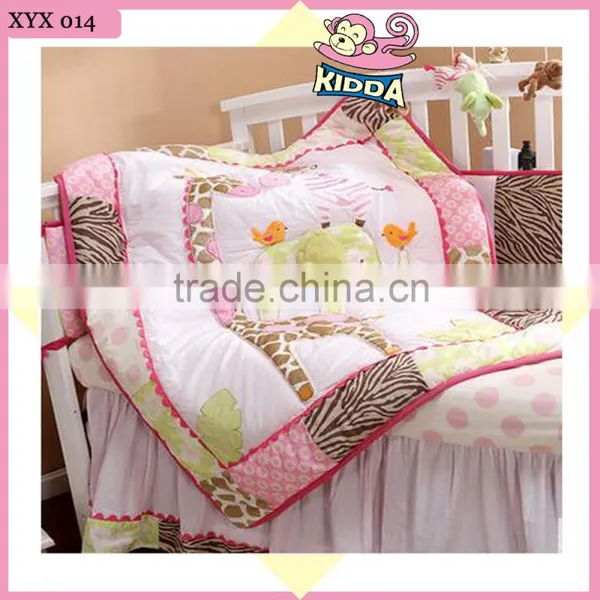 100%Cotton Crib Bedding Set The Giraffe's Friend Baby Bedding Set photo-2