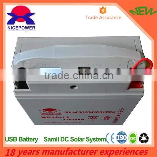 DC Mini Solar System SMF Battery 12v 20ah Suitable for Each Home photo-2