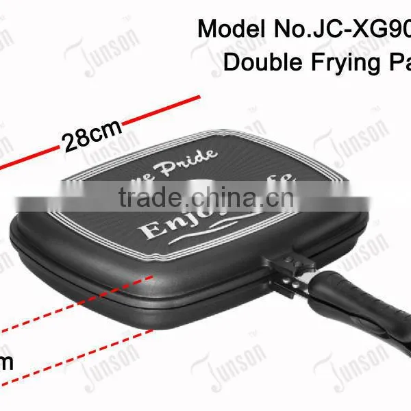 Junson 28cm Non-stick Double Frying Pan/Die Casting Frying Pan Double Sided photo-2