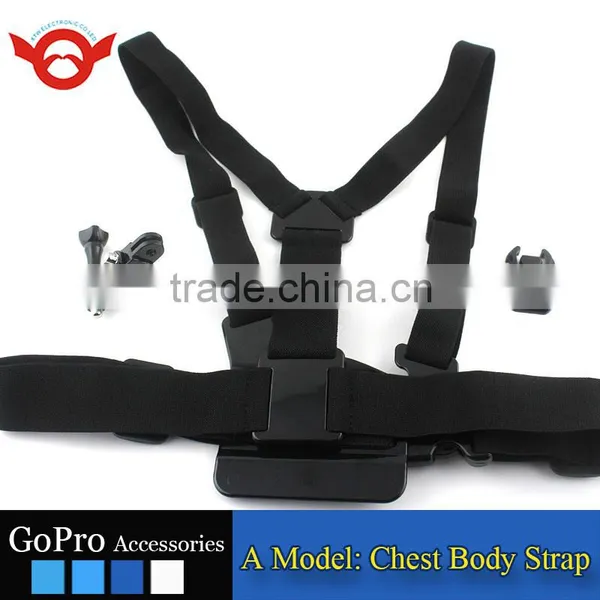 A Model:chest Body Stra Chest Belt for Gopro Hero 2/3/3+/4/4 Session, Gopro Accessories With 3-way Adjustment Base photo-2
