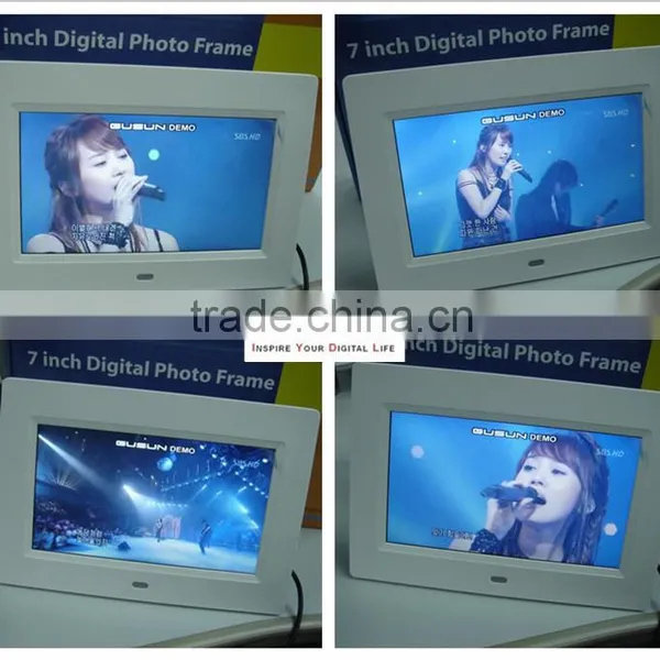 Lcd Advertising Player Video Frame 7 Inch Digital Photo Frame