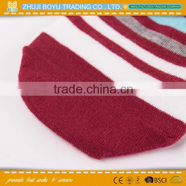 BY-161008 Lady Acrylic Woman Loafer Non-Slip Invisible Low Cut Boat Socks With Lurex photo-6