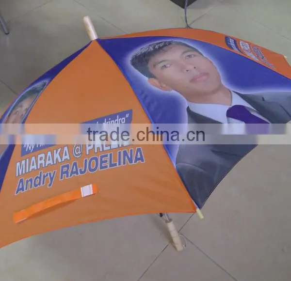 Auto Open Straight Hand Golf Umbrella With Print