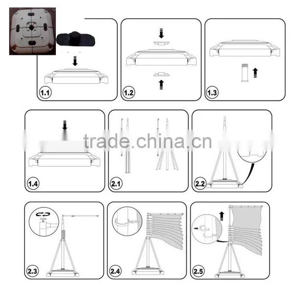 4m/5m/6m/7m Aluminum Flag and Flagpole Promotion Flags and Banners photo-6
