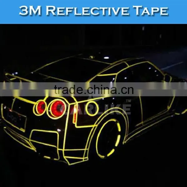 1.5CMx45.7M 3M Removable Vinyl Sticker Real 3M Reflective Car Sticker photo-4