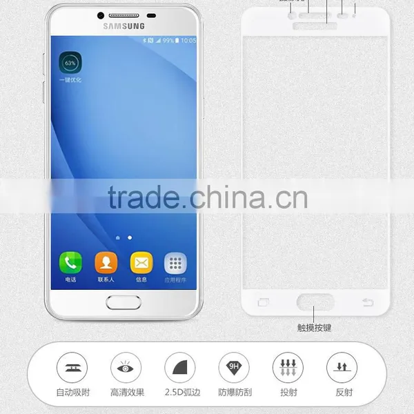 9H Tempered Glass Flip Screen Protector For Samsung Galaxy C5 photo-3