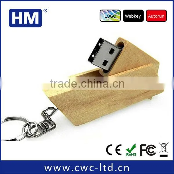 Hot Selling Gift Swivel Usb Flash Drive With Logo Solution Usb Flash Drive Wood