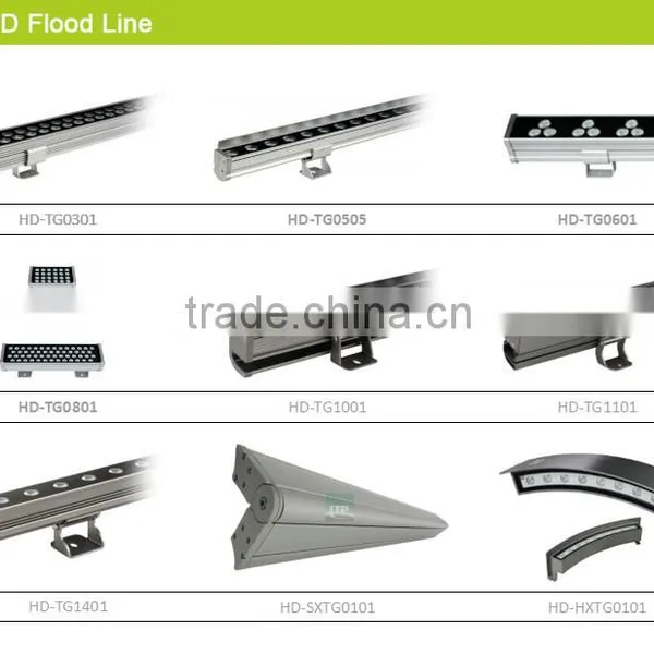 36~108w Length Customized High Power LED Building Facade Flood Lighting IP65 CE Certification photo-4