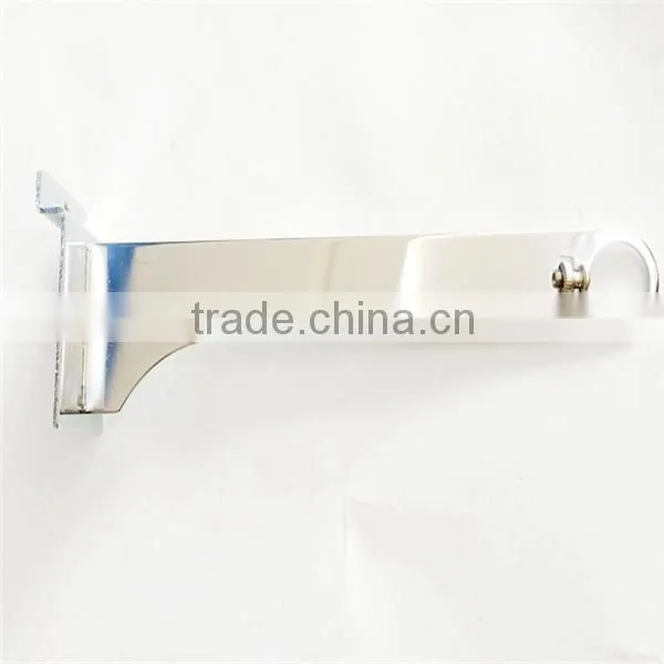 Metal Pipe Holder Slatwall Marble Shelf Bracket photo-6