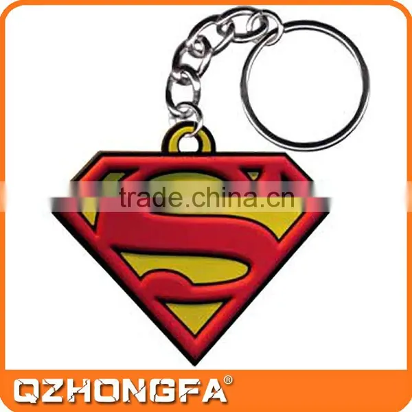Super Man Custom Key Chain, Rubber Key Chain photo-3