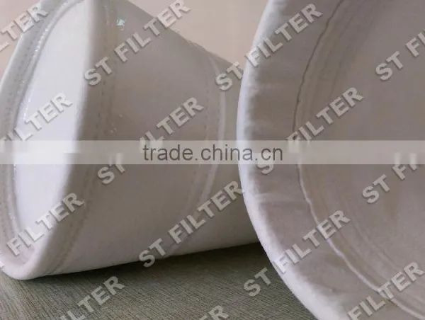 Zero Leakage Dacron Stainless Steel Antistatic Fiber Filterbag,Dia160*6100mm photo-4