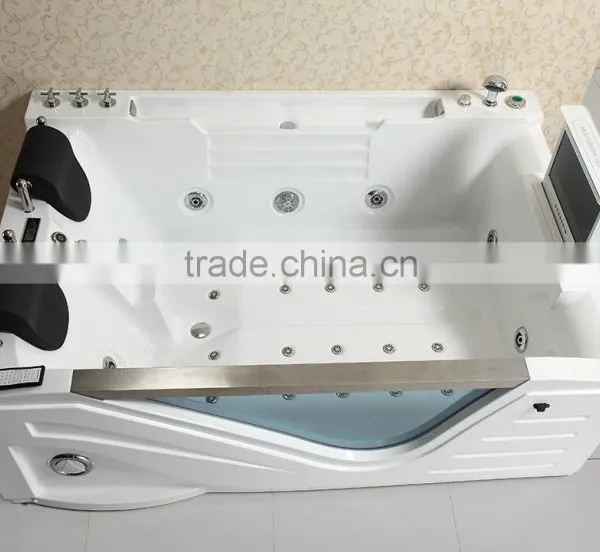 Q325 Carylic Whirlpool Cheap Hydro Massage Bathtub for Fat People photo-2