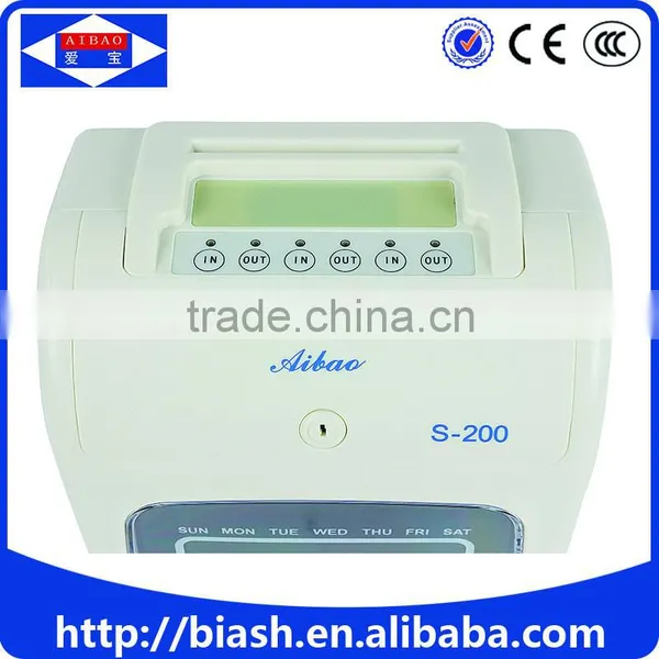 Electronic Punch Card Time Clock Attendance Machine photo-4