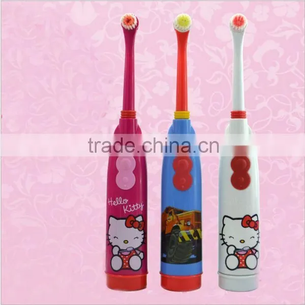 Hot Sale Lovely Sonic Hello Kitty Toothbrush for Kids Tooth Whitening
